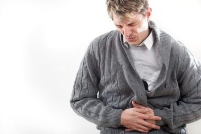 pain in the lower abdomen in men with prostatitis